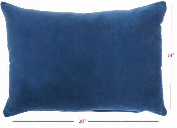 Solid Navy Blue Casual Throw Pillow - Image 5