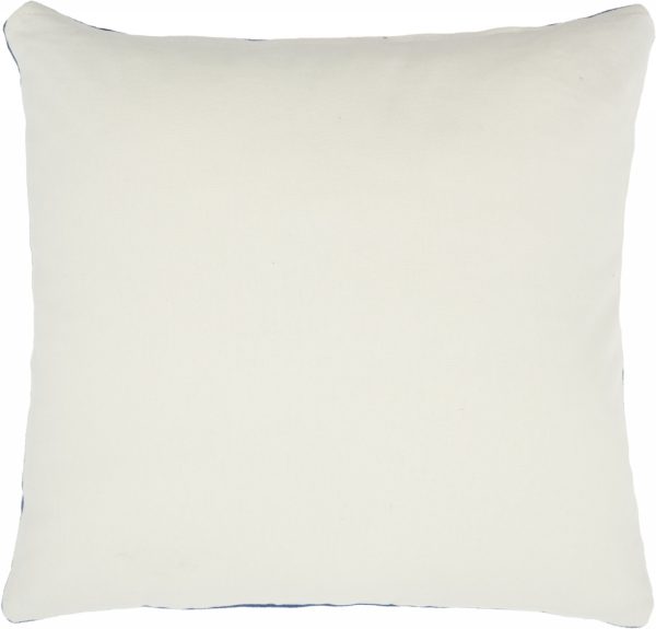 Navy Velvet Modern Throw Pillow - Image 2