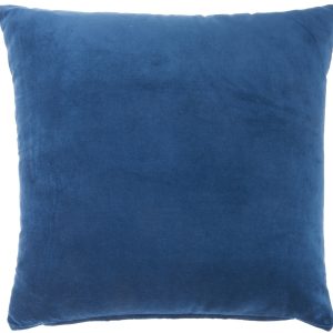 Navy Soft Velvet Accent Throw Pillow