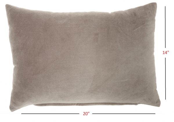 Solid Taupe Casual Throw Pillow - Image 5