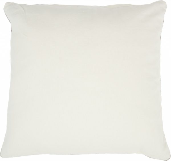 Taupe Velvet Modern Throw Pillow - Image 2