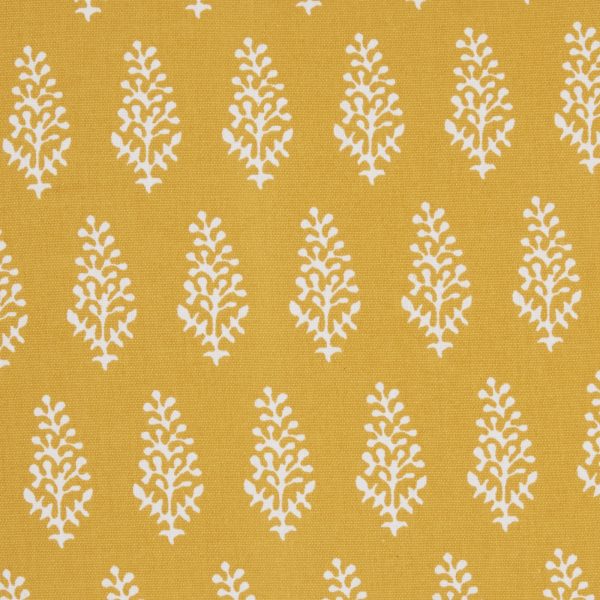 18" Yellow and White Coral Reef Pattern Throw Pillow - Image 4