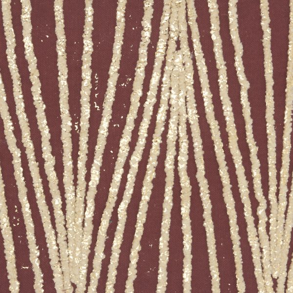 Contemporary Handcrafted Maroon Accent Throw Pillow - Image 4