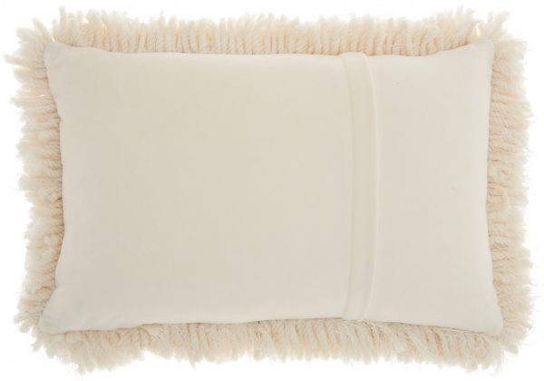 Cream Kubby Plush Lumbar Throw Pillow - Image 2