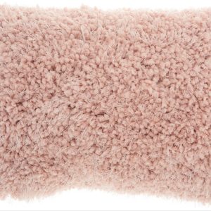 Mauve Knubby Plush Lumbar Throw Pillow