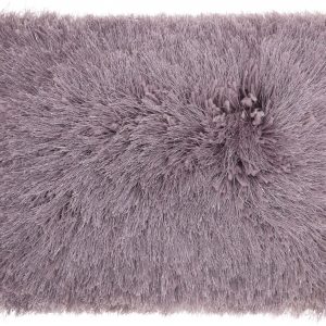 Lavender Super Shaggy Throw Pillow