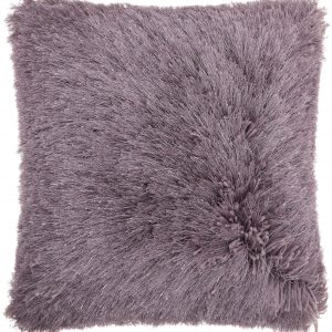 Plush Lavendar Shag Accent Throw Pillow