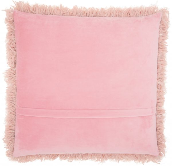 Plush Rose Shag Accent Throw Pillow - Image 2