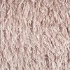 Square Blush Pink Shag Throw Pillow - Image 4