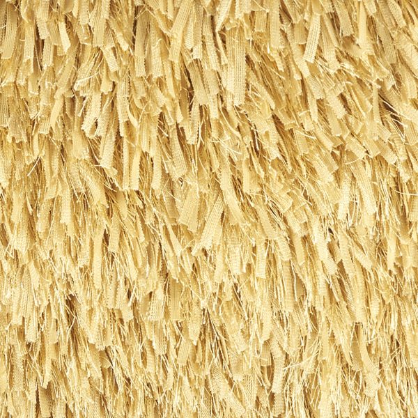 Long Yellow Shag Throw Pillow - Image 4