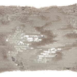 Stylish Handcrafted Grey Accent Throw Pillow