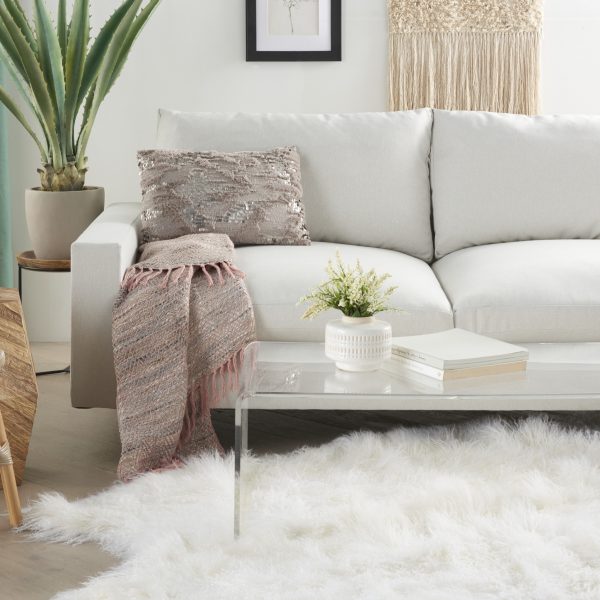 Stylish Handcrafted Grey Accent Throw Pillow - Image 3
