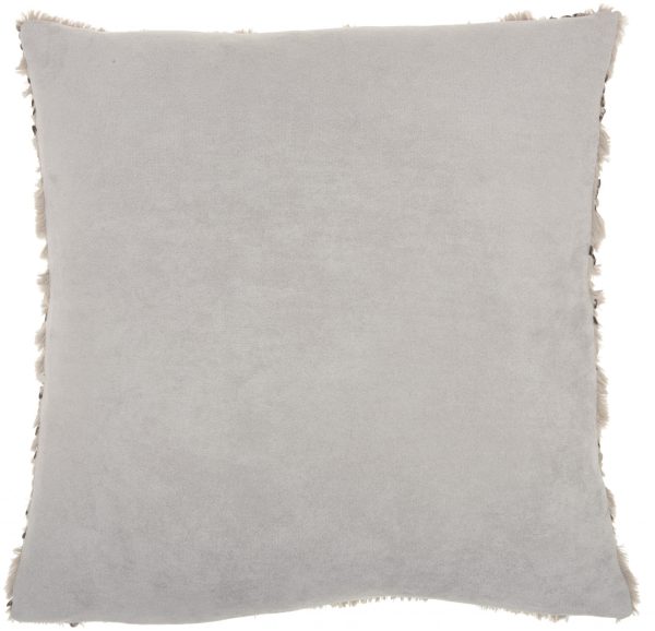 Sequined Grey Accent Throw Pillow - Image 2