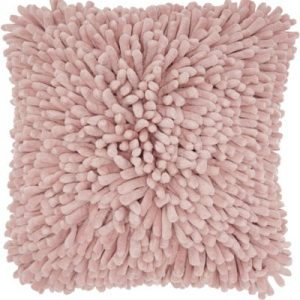 20" Pale Pink Soft Nubby Shag Throw Pillow