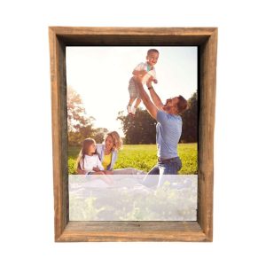 6?x 6?Rustic Farmhouse Gray Wood Shadow Box Frame
