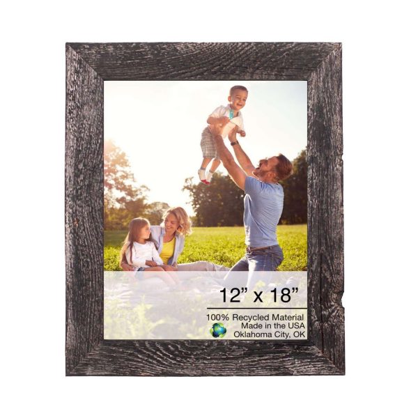 12?x 18? Rustic Farmhouse Rustic Black Wood Frame
