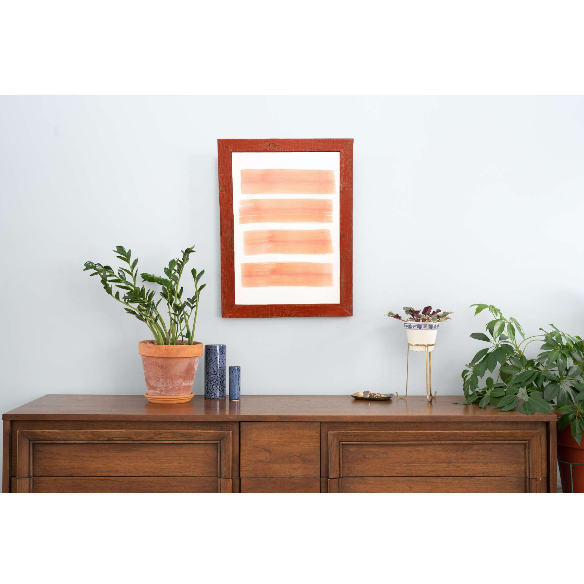 13?x 19?Rustic Farmhouse Red Wood Frame - Image 4