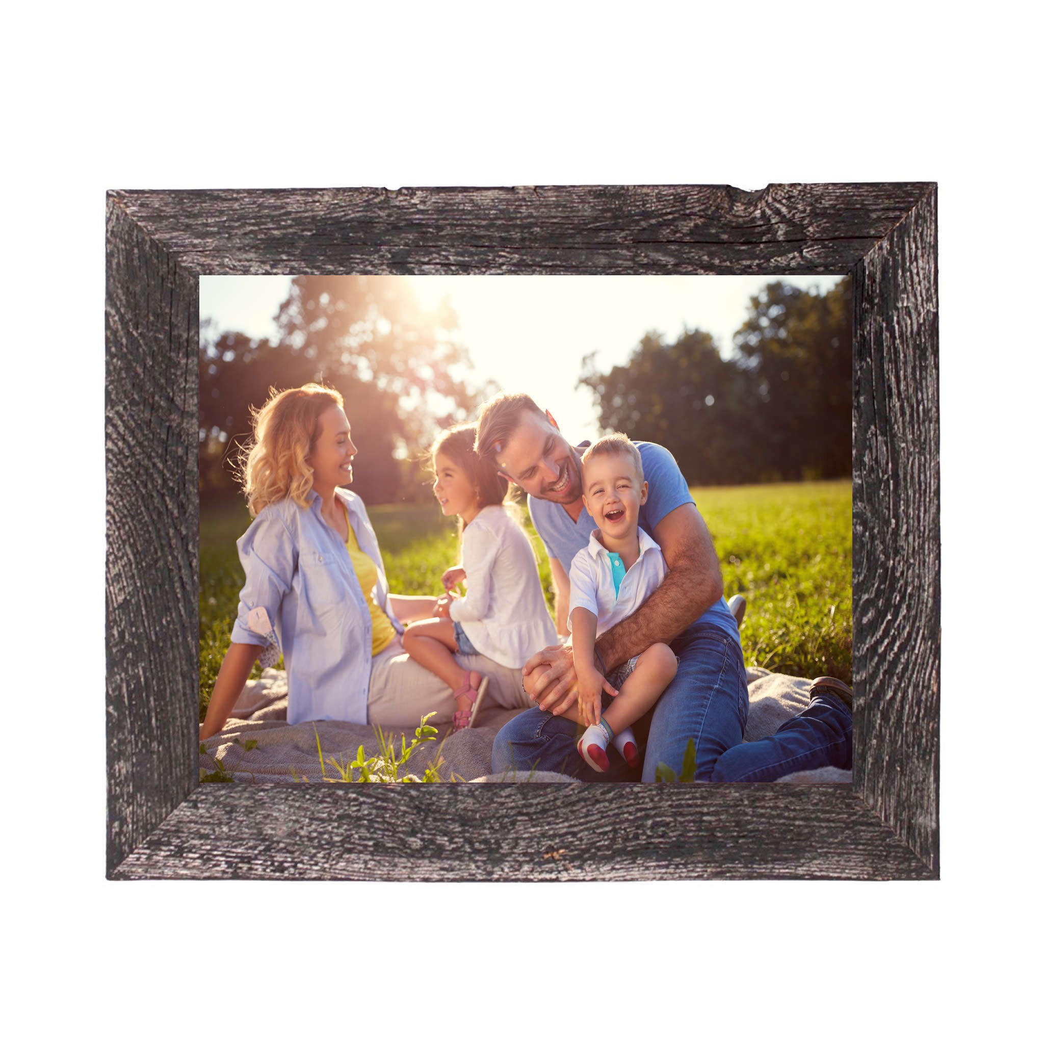 14" x 18" Rustic Farmhouse Rustic Black Wood Frame - Image 4