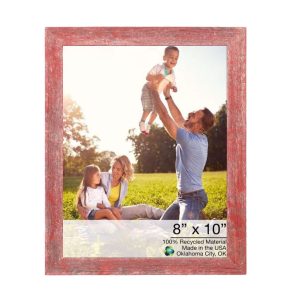 8?x 10?Rustic Farmhouse Red Wood Frame