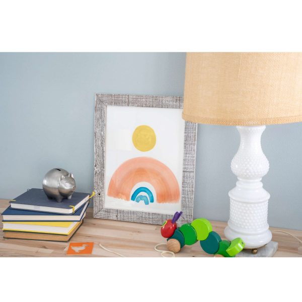 8?x 10?Rustic Farmhouse White Wash Wood Frame - Image 2