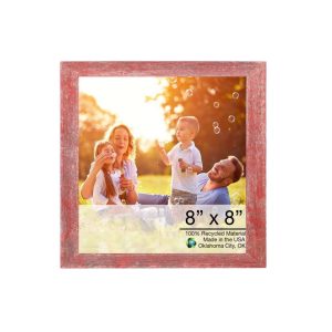 8?x 8?Rustic Farmhouse Espresso Wood Frame