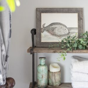 9" x 12"  Rustic Farmhouse Weathered Gray Wood Frame