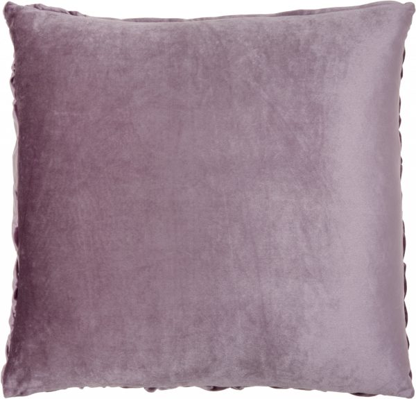 Lavender Pleated Velvet Throw Pillow - Image 2