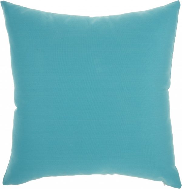 Bright Blue Butterfly Print Throw Pillow - Image 2