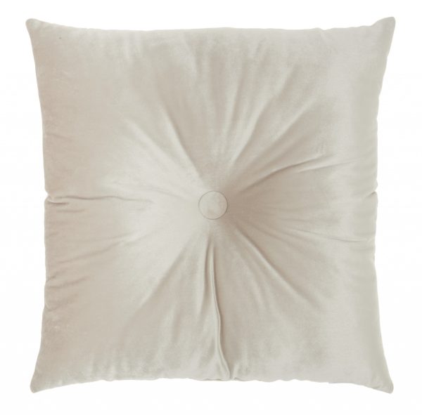 Off White Center Beaded Tuft Throw Pillow - Image 2