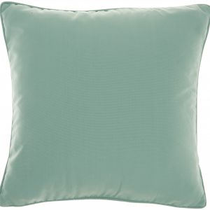 Teal Green Velour Throw Pillow