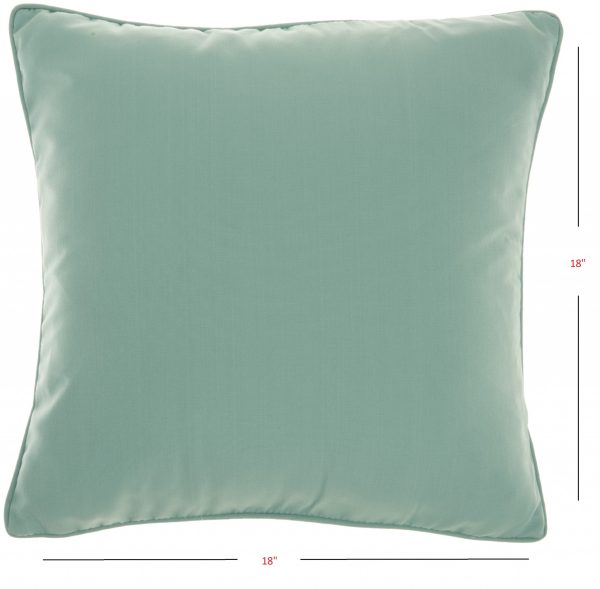 Teal Green Velour Throw Pillow - Image 5
