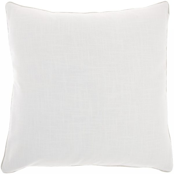 White and Silver Square Pattern Throw Pillow - Image 2