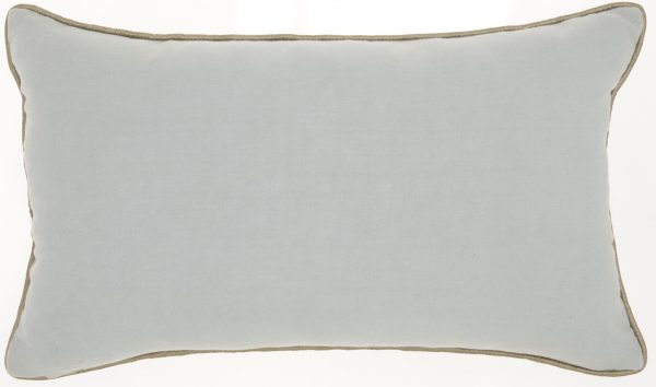 Periwinkle Embellished Lumbar Pillow - Image 2