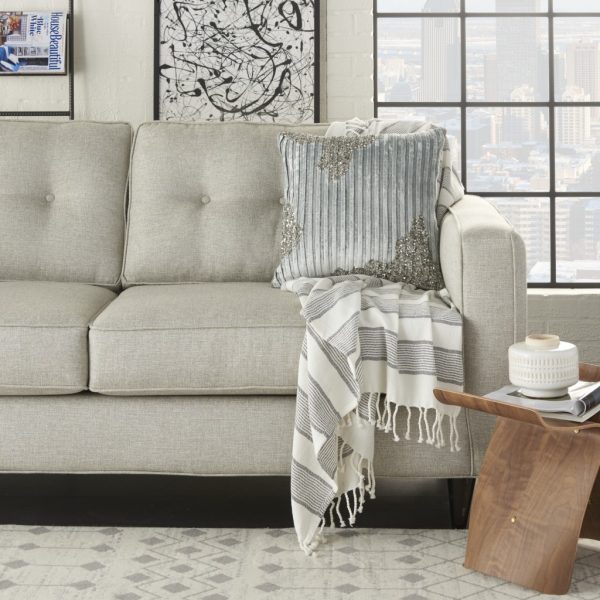 Periwinkle Embellished Throw Pillow - Image 3