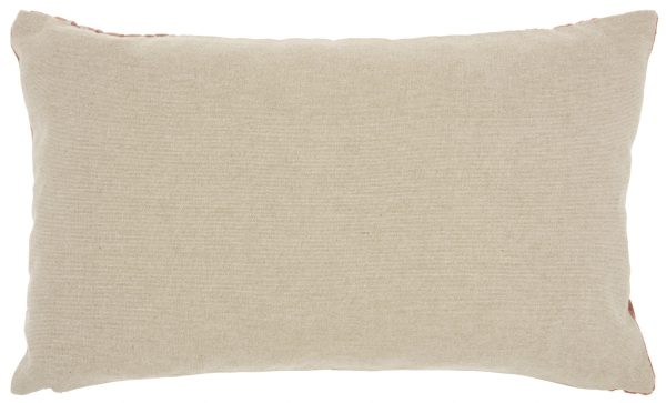 Two Tone Striped Lumbar Pillow - Image 2