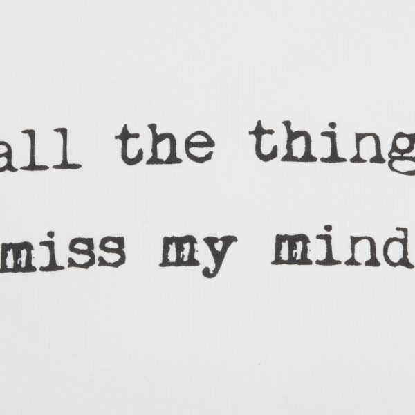 Black and White I Miss My Mind Throw Pillow - Image 3