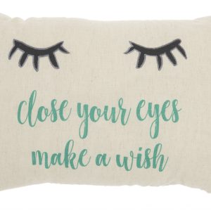 Close Your Eyes Make A Wish Lumbar hrow Pillow