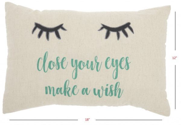 Close Your Eyes Make A Wish Lumbar hrow Pillow - Image 5