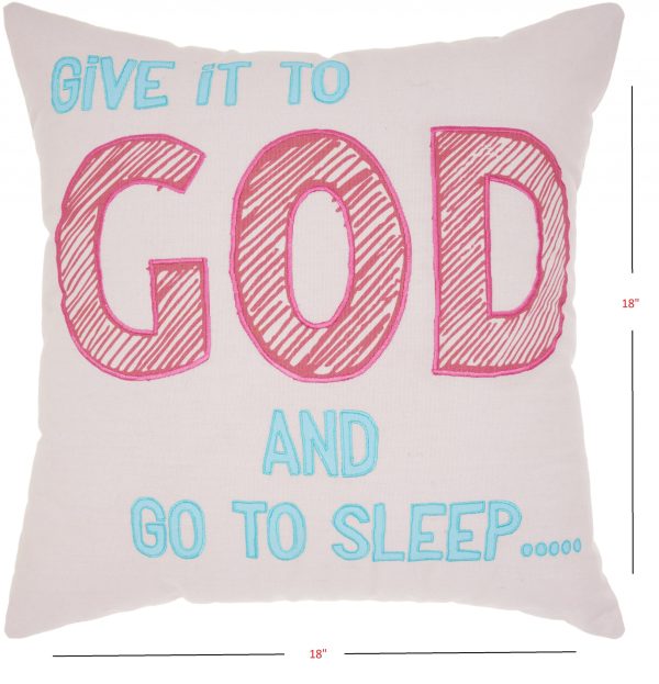 Give It To God And Go To Sleep Throw Pillow - Image 3
