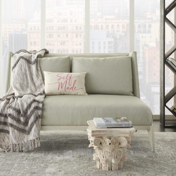 Self Made Pink Decorative Lumbar Throw Pillow - Image 3