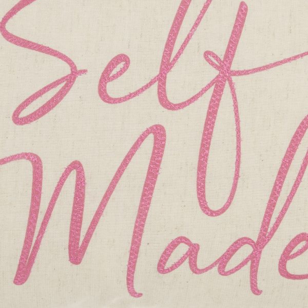 Self Made Pink Decorative Lumbar Throw Pillow - Image 4