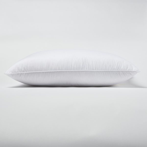 Set of 2 Lux Sateen Down Alternative Standard Size Medium Pillows - Image 3