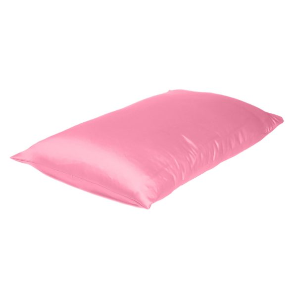 Pink Rose Dreamy Set of 2 Silky Satin King Pillowcases - Image 4
