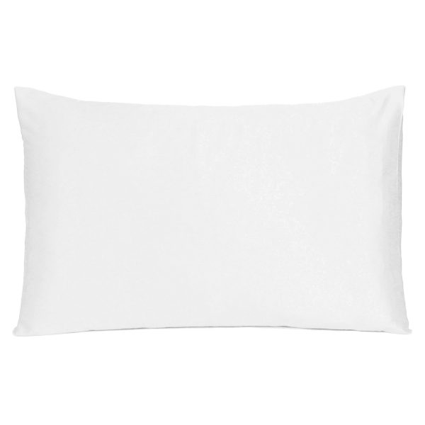 White Dreamy Set of 2 Silky Satin Standard Pillowcases - Image 3
