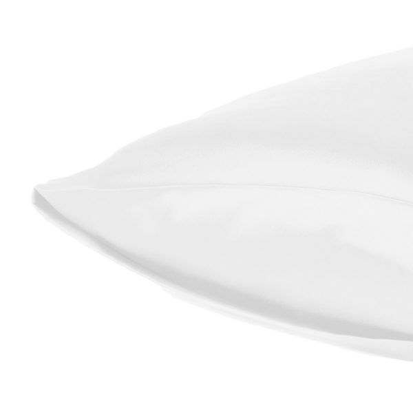 White Dreamy Set of 2 Silky Satin Standard Pillowcases - Image 5