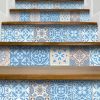 8" x 8" Ocean Blue Mosaic Peel and Stick Removable Tiles - Image 5
