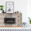 5" x 5" Espresso Brown Mosaic Peel and Stick Removable Tiles - Image 2