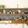 5" x 5" Espresso Brown Mosaic Peel and Stick Removable Tiles - Image 5