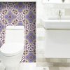 6" x 6" Vintage Purple and Taupe Mosaic Peel and Stick Removable Tiles - Image 4