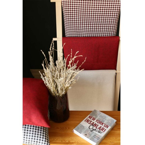 Set of 4 Black and Red Center Pillow Covers - Image 5